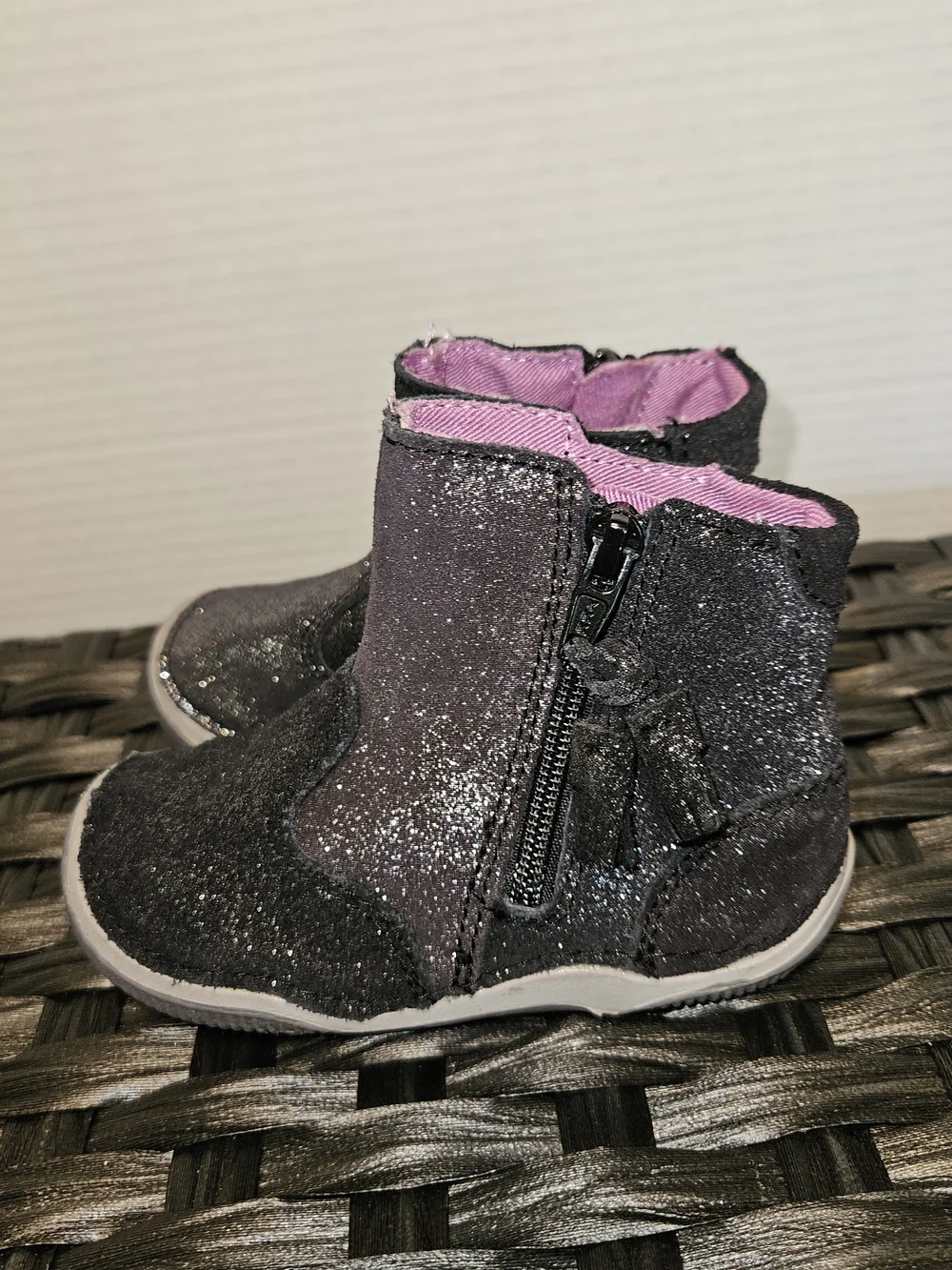 Stride Rite sparkly black